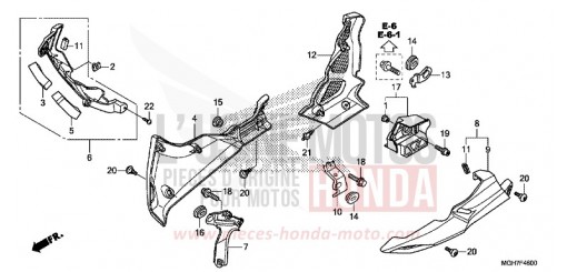 CAPOT INFERIEUR VFR1200XF de 2015